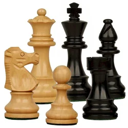 Šahovske figure French Staunton 7 Ebonised