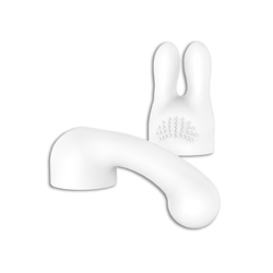 Komplet nastavkov za vibrator Bodywand Curve, bel