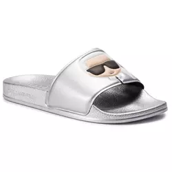 Natikače KARL LAGERFELD - KL80905 Silver Rubber