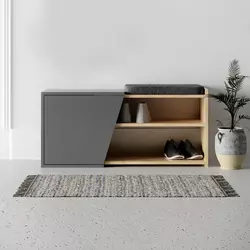 Hanah home Cipelarnik 104x37x47cm Hrast-Antracit