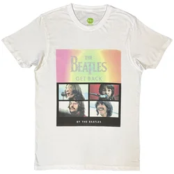 The Beatles Album Faces Gradient Silver Printing (Embellished) White M Majica