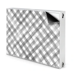 tulup.si Pokrov za radiator PVC Siva rešetka 80x60 cm