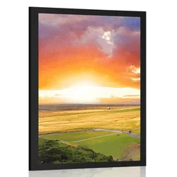 Plakat čudoviti razgled na Islandijo - 40x60 silver