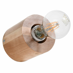 Sollux SL.0673 - Zidno svetlo SALGADO 1xE27/60W/230V drvo