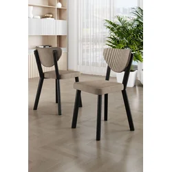 Hanah Home Set stolica Arfe, 37x104x77 cm, 6 komada, Bež