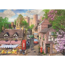 Ravensburger Puzzle Slikovita ulica do gradu 1000 kosov