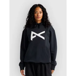 Anon Po moški pulover s kapuco true black
