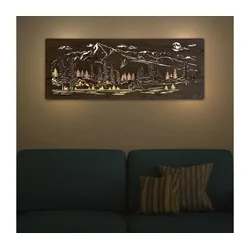 Li-Go 23524/DUB2 - LED prigušiva zidna dekoracija LED/24W/230V 130x50 cm hrast