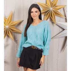 UR/CEO Soft mint long sleeve sweater Rianne