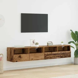 TV zidni ormari Zidne 2 pcs Staro drvo 80 x 30 x 30 cm