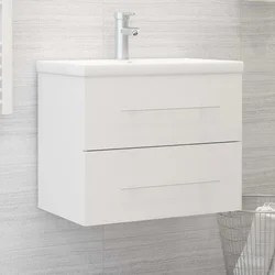 Ormarić za umivaonik bijeli 60 x 38,5 x 48 cm konstruirano drvo