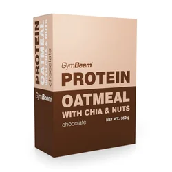 GymBeam Protein Oatmeal with chia & nuts 350 g čokolada