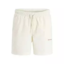 JACK & JONES Kratke kopalne hlače JPSTMAUI bela