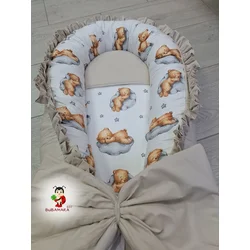 Bubamara037 Gnezdo za bebe sa karnerom Mede, Bež