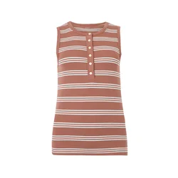 GAP Top  svetlo rjava / bela
