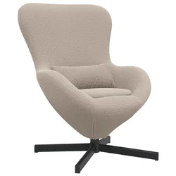 Jajolika fotelja Svijetlo siva 63 x 73 x 90 cm tkanina