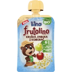 Lino Bio kruska,jabuka,komorac pouch 100g