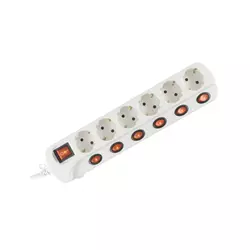 HOME Razvodnik sa 6 mesta 3m 1.5mm2 + prekidači