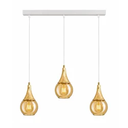 Luster na sajli LACRIMA BELA 3xE27/60W/230V