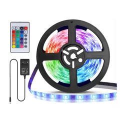 Aigostar - LED RGB prigušiva traka 5m LED/24W/12/230V IP65 + daljinski upravljač