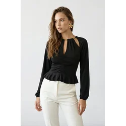 Trendyol Milla ženska bluza TPRAW24BZ00053, crna
