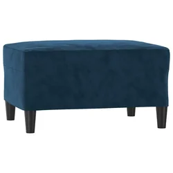 Vidaxl Stolček za noge moder 70x55x41 cm žamet