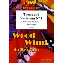 GRGIN:THEME AND VARIATIONS NO.2 CLARINET AND PIANO