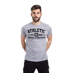 011Shop Muška majica kratkih rukava 011 Athletic, Svetlosiva