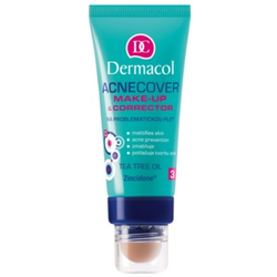 Dermacol Acnecover puder in korektor za problematično kožo  akne odtenek 4 (Make-up and corrector tea tree oil) 30 ml