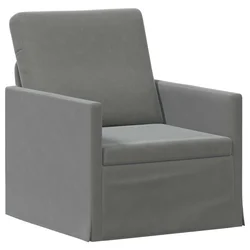 vidaXL Enosobna sofa Temno siva 70 x 81 x 82 cm Žamet