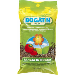 Naravno organsko gnojilo Bogatin Peleti, 30l