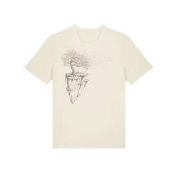 Life-Tree Majica Organic Fairwear Maple Island naravno bela