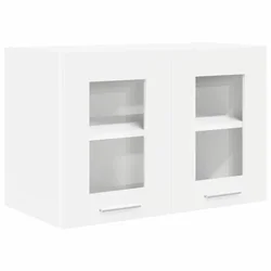 Vidaxl Viseča omarica z vrati Bela 60 x 31 x 40 cm Konstruiran les