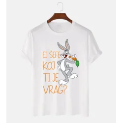 MAFIMI Majica Ej sefe koj ti je vrag, Bela