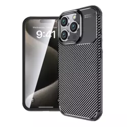 Maska Carbon Defender za iPhone 16 Pro Max crna