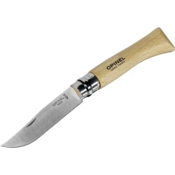 N°10 stainless steel knife, with corkscrew, 10 cm - Opinel