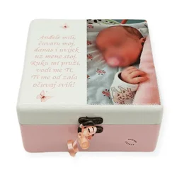 Personalizirane kutije s fotografijama – Poklon za krštenje ili rođendan - 16x16x10cm - 1915