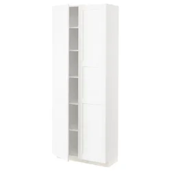 METOD Visoki element s policama, bela Enköping/bela im. drveta, 80x37x200 cm