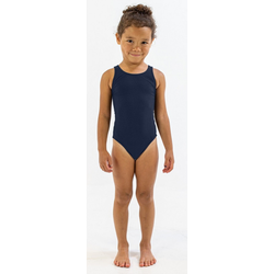 Girls swimsuit finis youth bladeback solid navy 26