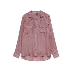 VERO MODA Bluza VMBUMPY vinsko rdeča / bela