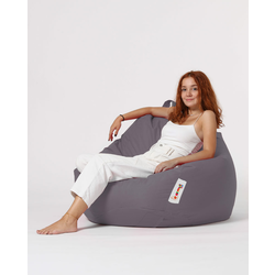 ATELIER DEL SOFA Lazy bag Premium XXL Fume
