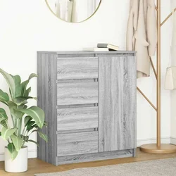Komoda s ladicama siva Sonoma 71x35x84 cm izrađeno drvo
