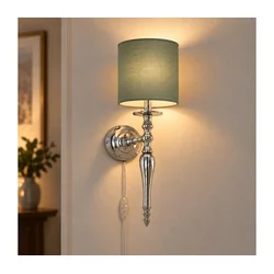 BRILAGI - Zidna lampa NUBILA 1xE27/60W/230V sjajni hrom/zelena