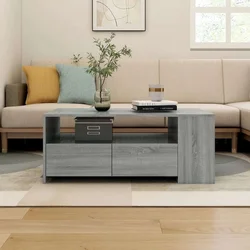 Stolić za kavu boja hrasta 102x55x42 cm konstruirano drvo