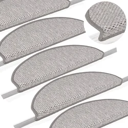 Samoljepljivi otirači za stube 15 kom 65x21x4 cm boja platine