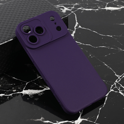 Maska za iPhone 17 Pro Max 69 mat Teracell Giulietta tamno ljubičasta