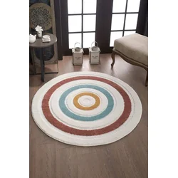 Conceptum Hypnose Tepih 642A, Okrugli, 200 x 200 cm, Šareni