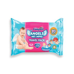Ultra Compact Vlažne maramice Travel angels, 20 komada