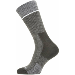 Čarape SealSkinz Solo QuickDry Mid Length Socks Veličina čarapa: 47-49 / Boja: crna/siva