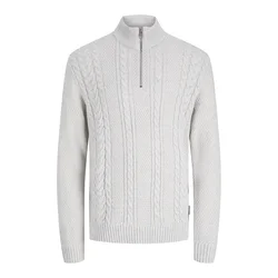 JACK & JONES Pulover JJJAMES pegasto bela